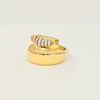 18K TRI-GOLD RETRACTABLE RING