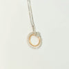 WHITE AND ROSE GOLD ADJUSTABLE DIAMOND NECKLACE