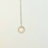 WHITE AND ROSE GOLD ADJUSTABLE DIAMOND NECKLACE