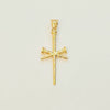 18K NAILSTYLED CROSS NECKLACE