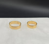 18K Matte & Shiny Wedding Band S11 Ring 3.2g
