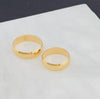 18K Gold Rounded Band S9 Ring 9 4.3g