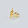 18K Gold Double Soft S7.25 Ring 4.1g