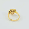 18K Gold White Heart S6.5 Ring 4.2g