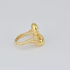 18K Gold Lace S7.75 Ring 4.17g