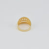 18K Gold Beaded Gold Design S6.75 Ring 3.9g