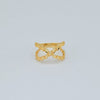 18K Gold ( X ) Sign S6.75 Ring