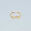 18K Gold Three Stars S7.75 Ring 1g