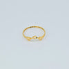 18K Gold Three Stars S7.75 Ring 1g