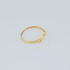 18K Gold Three Stars S7.75 Ring 1g