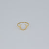 18K Gold Horseshoe S7.75 Ring 1.18g