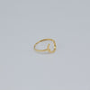 18K Gold Horseshoe S7.75 Ring 1.18g
