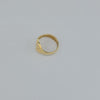 18K Gold Leaves S7.75 Ring 2.5g