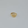 18K Gold Leaves S7.75 Ring 2.5g