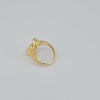 18K Gold Crescent Shaped S7 Ring 3.8g