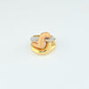 18K Gold Triple Colors S6.75 Ring 7.6g