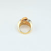 18K Gold Triple Colors S6.75 Ring 7.6g