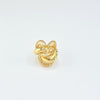 18K Gold Curve Shape S5.25 Ring 4.4g