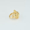 18K Gold Curve Lace S5.25 Ring 4.2g