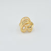 18K Gold Curve Shape S5.25 Ring 4.4g