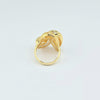 18K Gold Curve Lace S5.25 Ring 4.2g