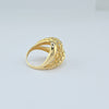 18K Gold Intertwined S6.75 Ring 4.9g