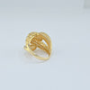 18K Gold Intertwined S6.75 Ring 4.9g