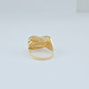 18K Gold Basket S7.75 Ring 3.6g