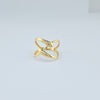 18K Gold Spiral Pattern S5.5 Ring 2g