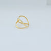 18K Gold Spiral Pattern S5.5 Ring 2g
