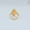 18K Gold Snake Pattern S8.25 Ring 2.3g