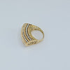 18K Tri-Gold S6 Ring 9.7g
