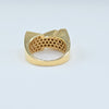 18K Gold Square S8.75 Ring 5.6g