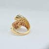 18K Gold Triple Layers S9 Ring 6.9g