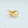 18K Gold Double V S7.75 Ring 6.1g