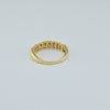 18K Gold Connected Crescent Moons S8.25 Ring