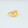 18K Gold Wave Shape S7.5 Ring 5g
