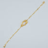 18K Freeform Teardrop Necklace 4.6g