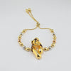 18K Gold Panther Bracelet 10g