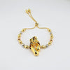 18K Gold Panther Bracelet 10g