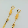 18K Gold Hanging Nugget Earrings 8.1g