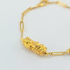 18K Gold Nugget Bracelet 5.6g