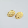 18K Gold Large Queen Earrings 7.6g