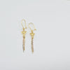 18K Gold Tattered Earrings 2.3g