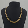 18K Gold Flat Curb 7mm Chain 19.2g