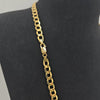 18K Gold Flat Curb 7mm Chain 19.2g