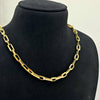 18K Large Paperclip Chain 24" 10.43g