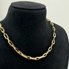 18K Large Paperclip Chain 24" 10.43g