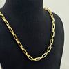 18K Large Paperclip Chain 24" 10.43g