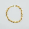 18k Rope 5mm Bracelet 6.1g